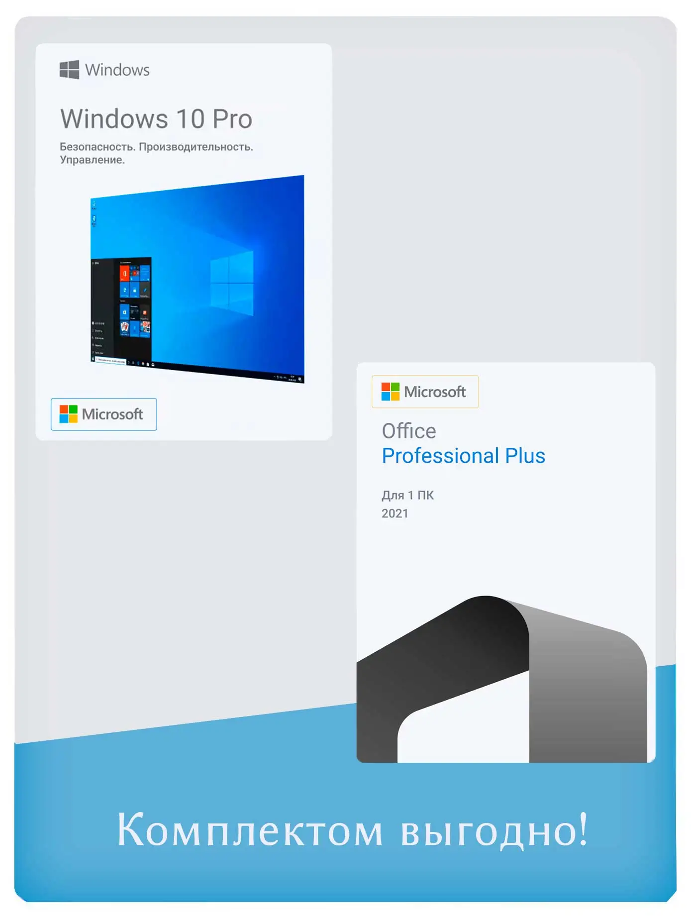 Microsoft Windows 10 Pro + Microsoft Office 2021 Pro Plus