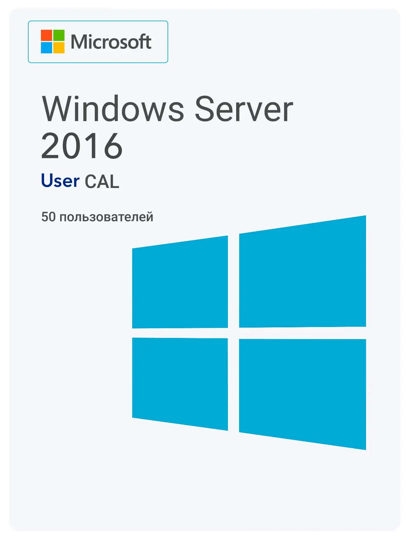 Windows Server 2016 RDS User CAL (50 пользователей)